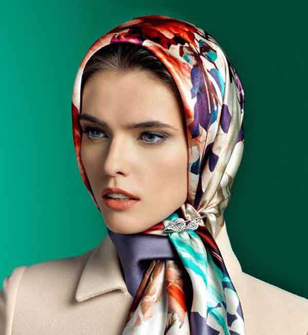 مدل بستن روسری کوتاه با روش های ساده و بسیار زیبا