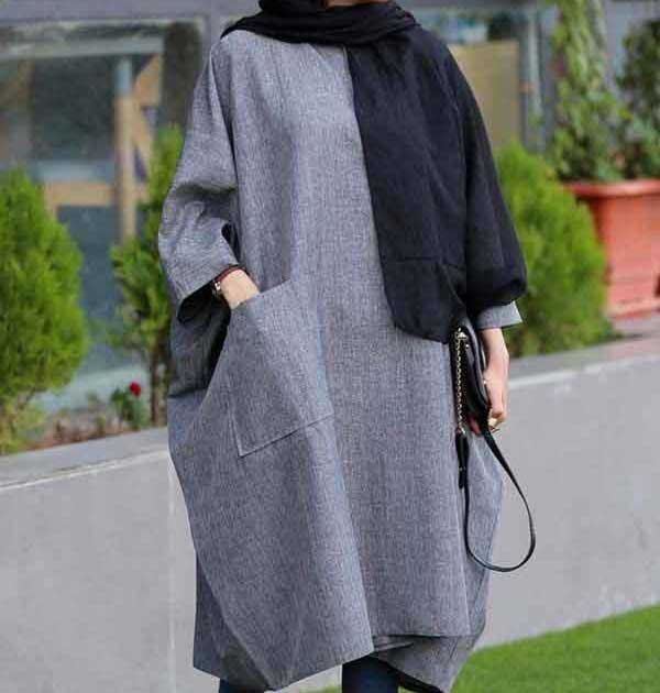 مدل مانتو بلند ساده + شیک ترین مدل های مانتو بلند پاییز امسال را اینجا ببینید