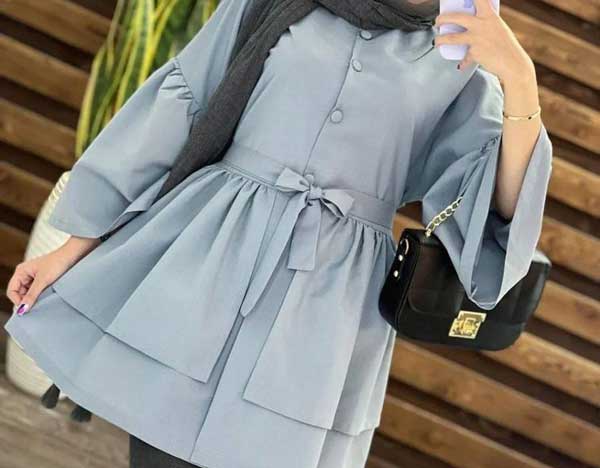 مدل مانتو شیک و با کلاس جلو بسته + زیباترین و جدیدترین مدل های مانتو جلو بسته امسال