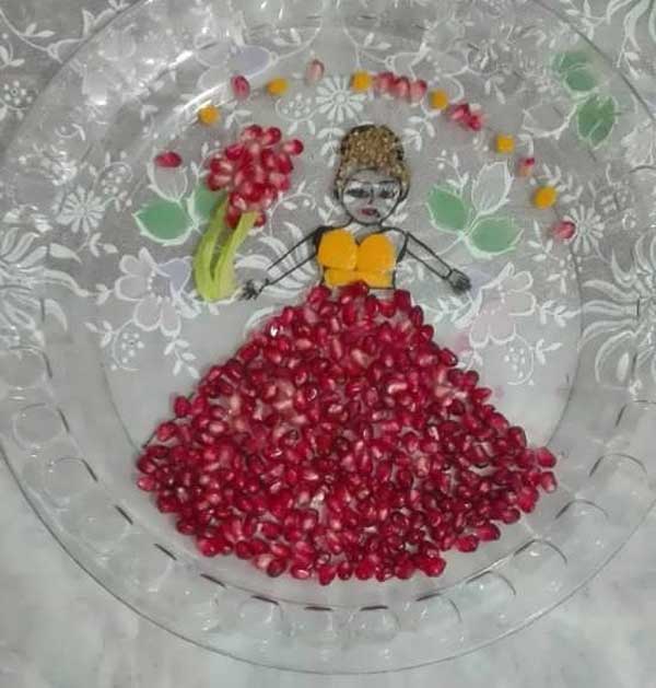 تزیین انار شب یلدا بسیار زیبا و خلاقانه با جدیدترین ایده های یلدایی