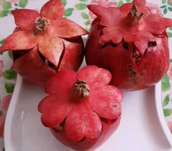 تزیین انار شب یلدا بسیار زیبا و خلاقانه با جدیدترین ایده های یلدایی