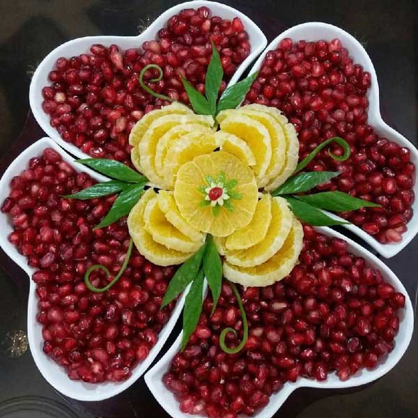تزیین انار شب یلدا بسیار زیبا و خلاقانه با جدیدترین ایده های یلدایی