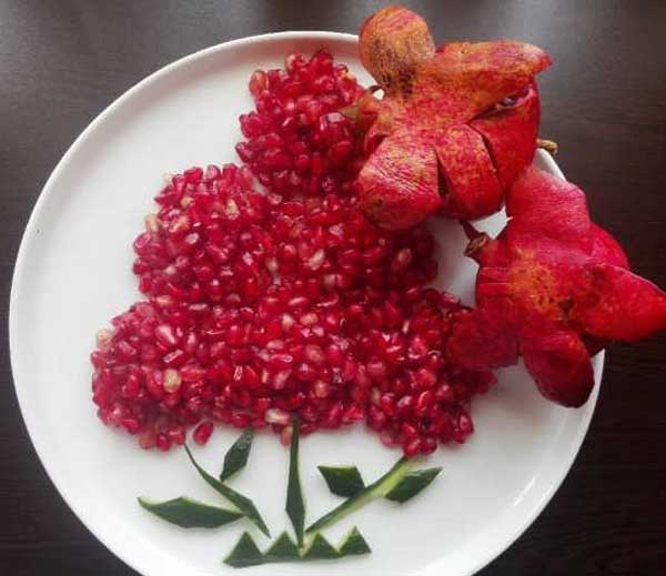تزیین انار شب یلدا بسیار زیبا و خلاقانه با جدیدترین ایده های یلدایی