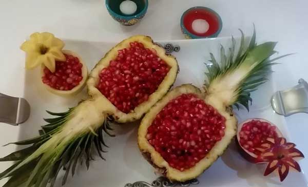 تزیین انار شب یلدا بسیار زیبا و خلاقانه با جدیدترین ایده های یلدایی