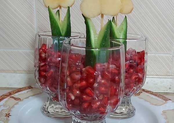 تزیین انار شب یلدا بسیار زیبا و خلاقانه با جدیدترین ایده های یلدایی