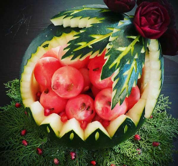 تزیین هندوانه یلدا + زیباترین ایده ها برای تزیین هندوانه شب یلدا 1402