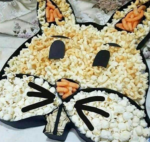 تزیین پفیلا شب یلدا به صورت آدم برفی و مدل های مختلف بسیار زیبا