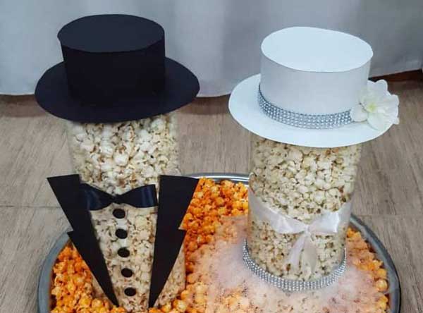 تزیین پفیلا شب یلدا به صورت آدم برفی و مدل های مختلف بسیار زیبا