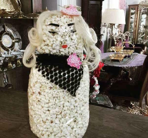 تزیین پفیلا شب یلدا به صورت آدم برفی و مدل های مختلف بسیار زیبا