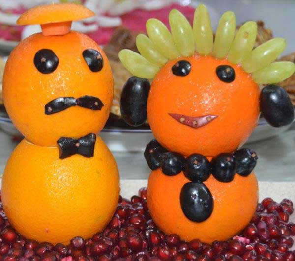 تزیین پرتقال برای شب یلدا با ایده های بسیار زیبا برای یلدا 1402