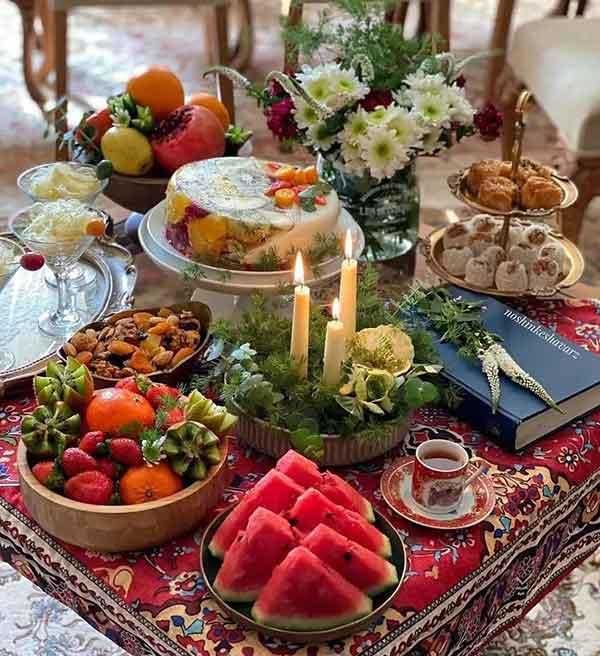 تزیین یلدایی عروس متفاوت ترین ایده ها برای تزیین شب یلدای عروس 1402