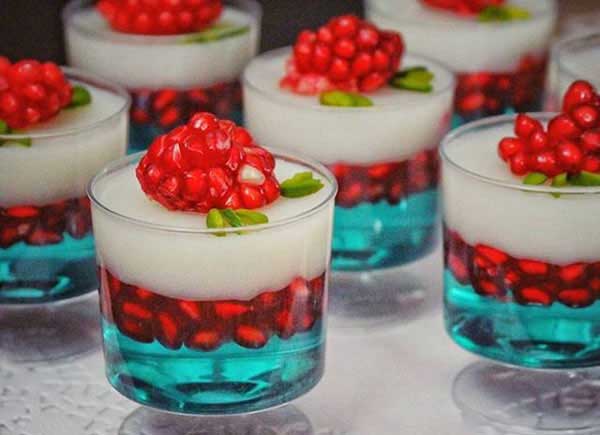 تزیین ژله شب یلدا زیباترین و رنگارنگ ترین ژله ها برای تزیین سفره یلدا