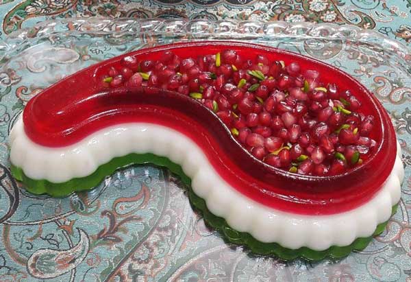 تزیین ژله شب یلدا زیباترین و رنگارنگ ترین ژله ها برای تزیین سفره یلدا