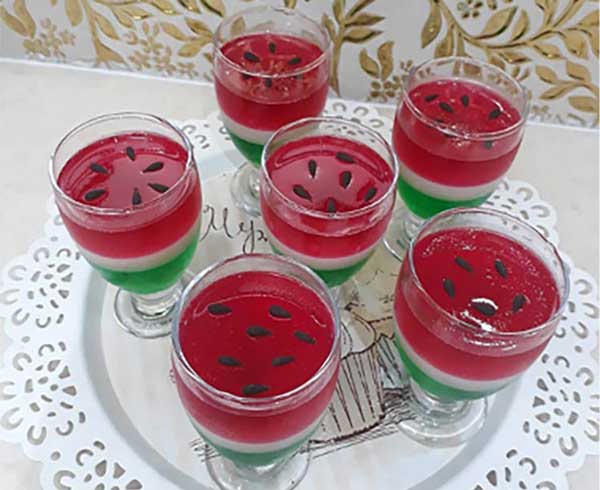 تزیین ژله شب یلدا زیباترین و رنگارنگ ترین ژله ها برای تزیین سفره یلدا
