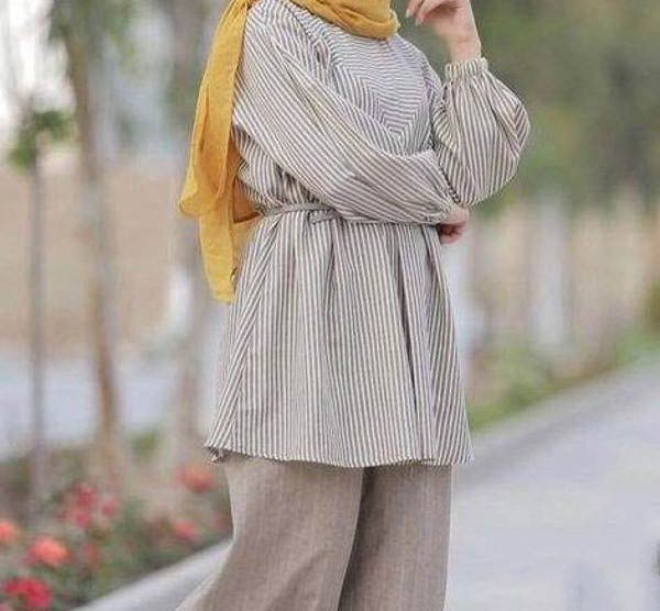 مدل مانتو جلو بسته با شلوار گشاد زیباترین و شیک ترین مدل های مانتو جلو بسته