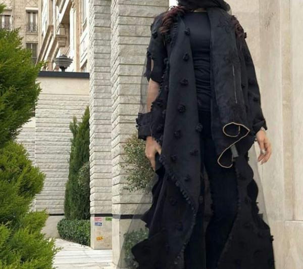 مدل مانتو جلو باز مجلسی مشکی زیباترین و شیک ترین مدل های مانتو جلو باز مجلسی امسال