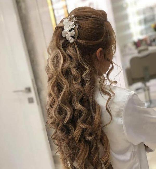 مدل مو دخترانه باز زیباترین و جدیدترین مدل های مو دخترانه باز