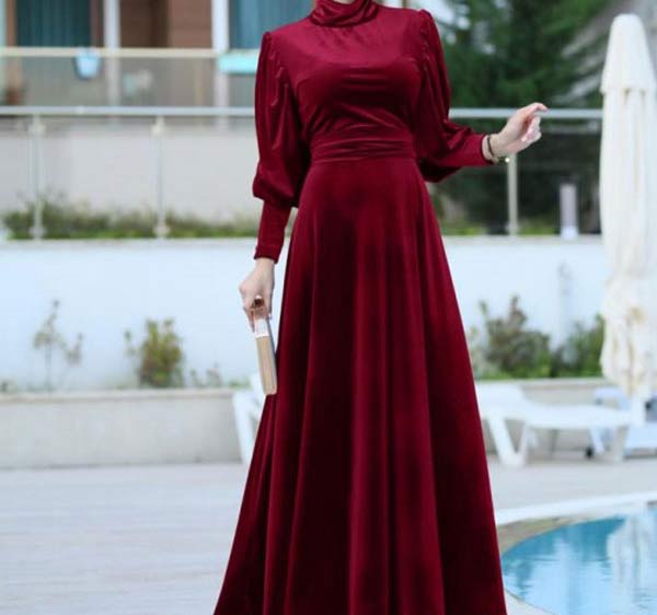 مدل لباس مخمل مجلسی + لاکچری ترین و شیک ترین مدل های لباس مخمل مجلسی امسال