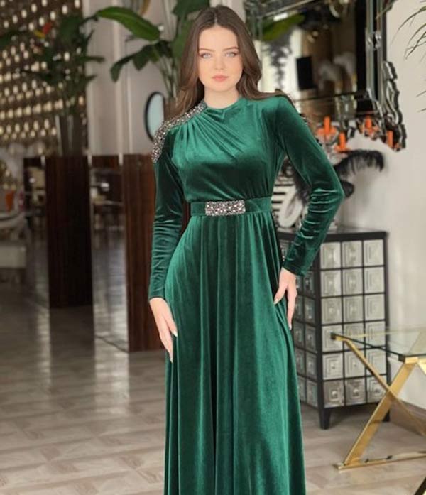 مدل لباس مخمل مجلسی + لاکچری ترین و شیک ترین مدل های لباس مخمل مجلسی امسال