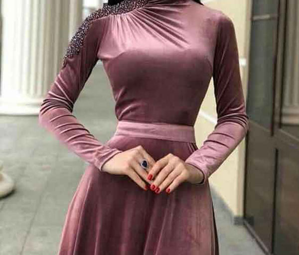 مدل لباس مخمل ساده خاص ترین و شیک ترین مدل های لباس مخمل زنانه برای جشن ها