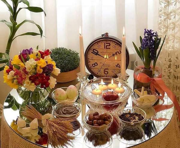 مدل سفره هفت سین جدیدترین و باکلاس ترین مدل های سفره هفت سین نوروز 1403