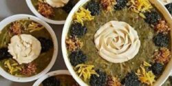 تزیین آش برای ماه رمضان + زیباترین ایده ها برای تزیین آش با کشک و نعناع داغ