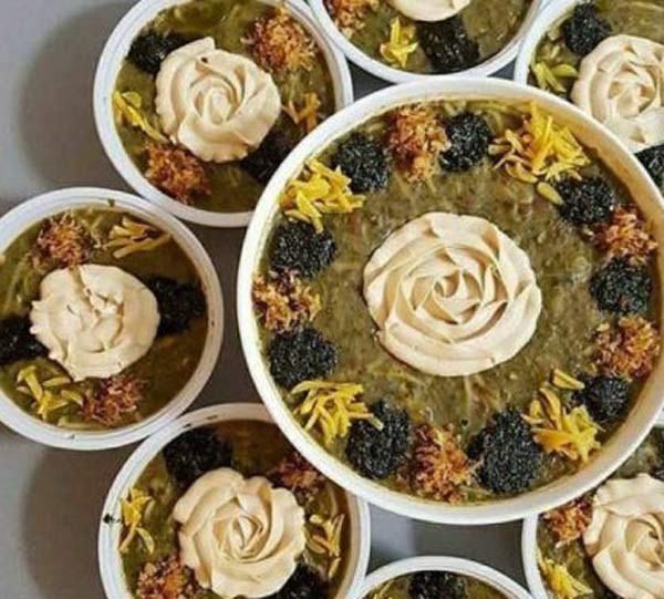 تزیین آش برای ماه رمضان زیباترین و ساده ترین ایده ها برای تزیین آش ماه رمضان با کشک و نعناع داغ