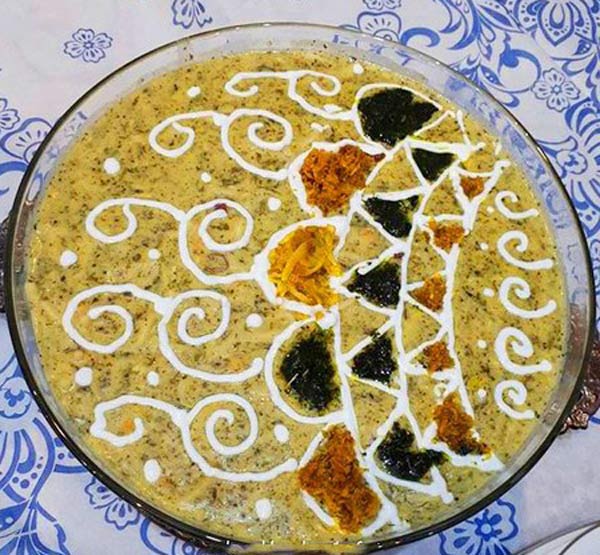 تزیین آش برای ماه رمضان زیباترین و ساده ترین ایده ها برای تزیین آش ماه رمضان با کشک و نعناع داغ
