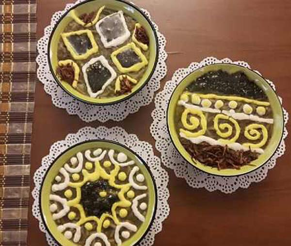 تزیین آش برای ماه رمضان زیباترین و ساده ترین ایده ها برای تزیین آش ماه رمضان با کشک و نعناع داغ
