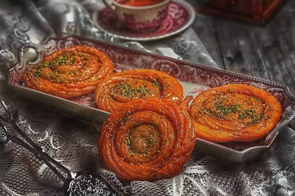تزیین زولوبیا بامیه برای ماه رمضان سفره افطار با ایده های ساده و زیبا