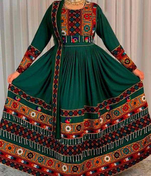 لباس آینه دوزی هندی + زیباترین و جدیدترین مدل های لباس سنتی هندی با هنر آینه دوزی