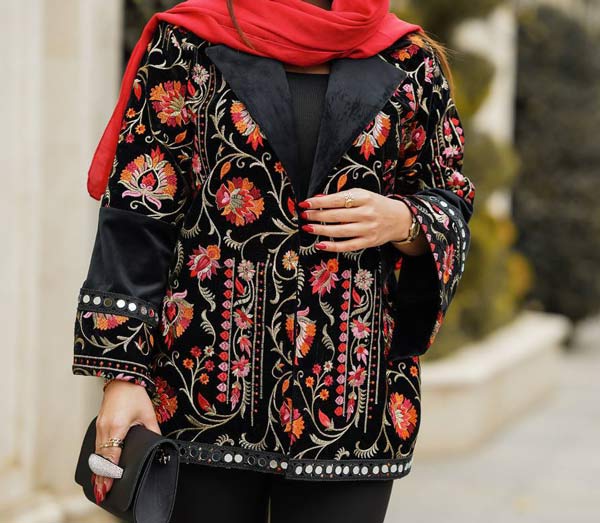 مدل لباس آینه دوزی روی لباس زیباترین و شیک ترین مدل های لباس آینه دوزی شده
