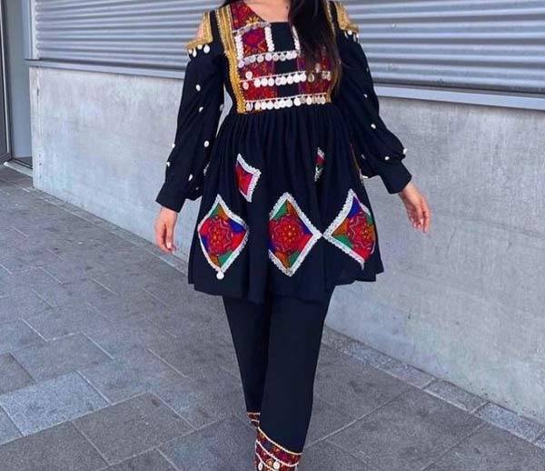 مدل لباس آینه دوزی افغانی آشنایی با انواع لباس سنتی آینه کاری افغانی
