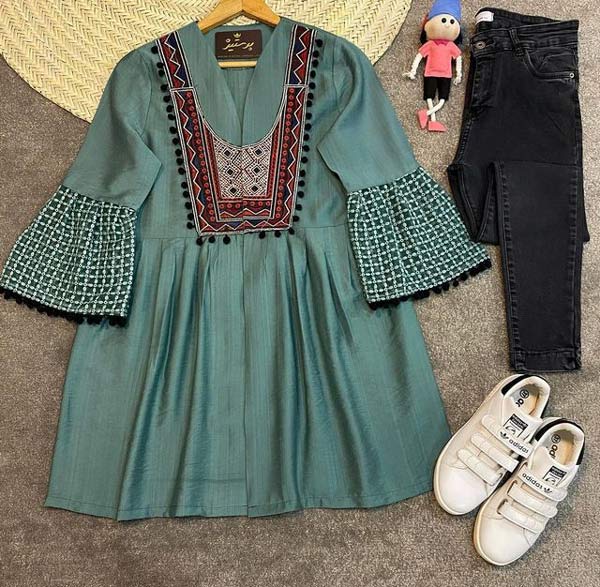 مدل لباس آینه دوزی جدید + شیک ترین مانتو و لباس های آینه دوزی را اینجا ببینید