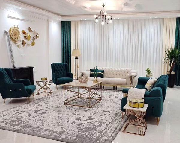 چیدمان منزل شیک و ساده + دکوراسیون فوق العاده زیبا و شیک برای پذیرایی ، اتاق خواب و آشپزخانه