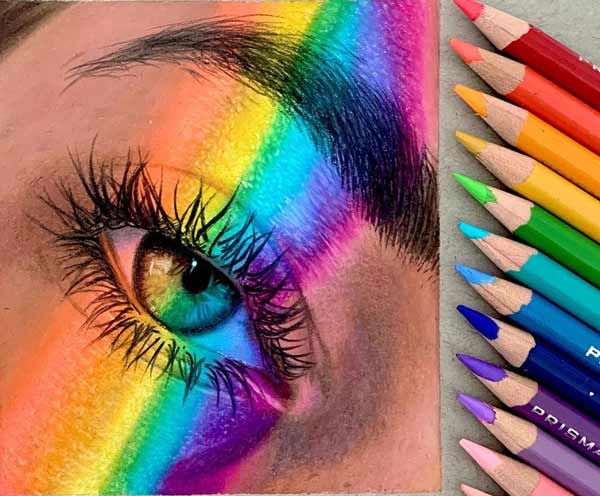 مدل نقاشی مداد رنگی بسیار زیبا از سوژه های متنوع + ترفندهای کاربردی و جدید