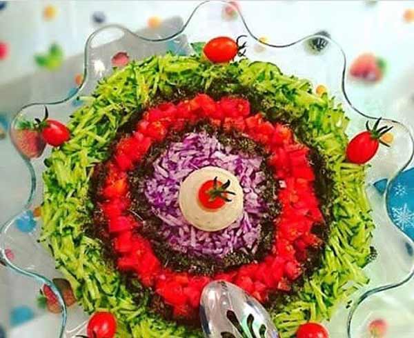 مدل سالاد کاهو ساده با دیزاین های خلاقانه و باسلیقه + سبزیجات متنوع و مقوی