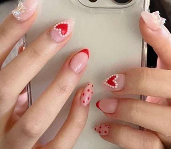 مدل طراحی ناخن برای ولنتاین بسیار شیک و عاشقانه گوناگون زنانه و دخترانه