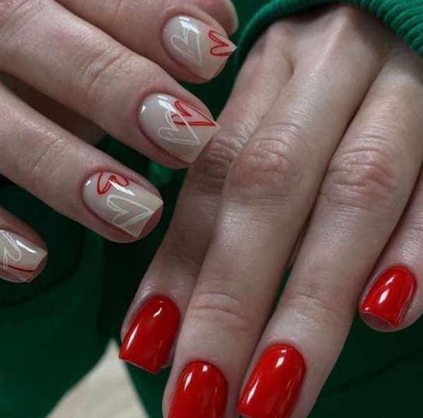 مدل طراحی ناخن برای ولنتاین بسیار شیک و عاشقانه گوناگون زنانه و دخترانه