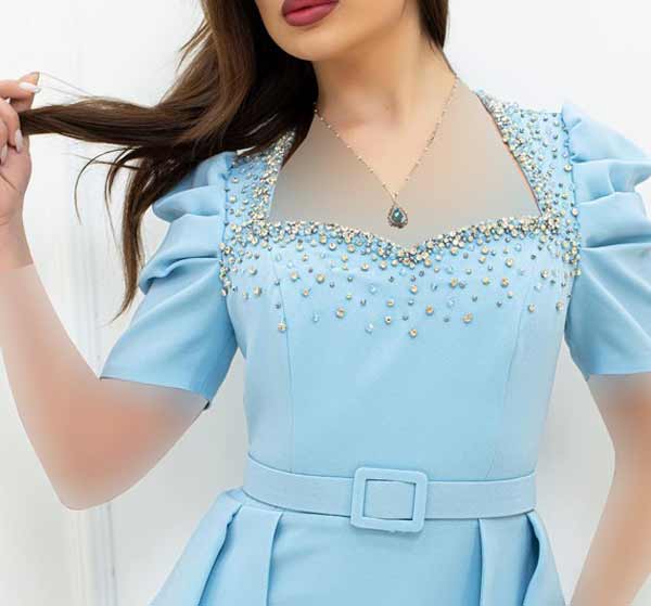مدل یقه دلبری زیبا و جذاب + لباس های مجلسی و عروسی برای شیک پوشان