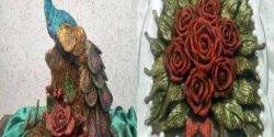 مدل ظرف حنا با ایده هایی در سبد با گل و تور زیبا باکلاس و لاکچری