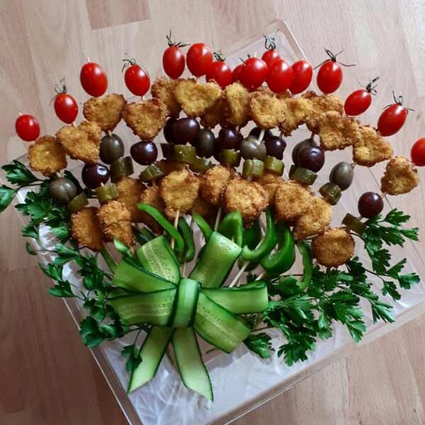 تزیین ناگت مرغ با ایده های زیبا خلاقانه و اشتها اور + خوشمزه ترین رسپی