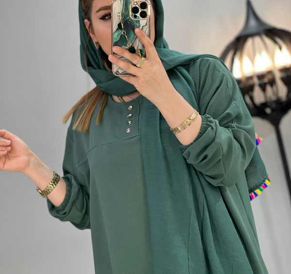 مدل مانتو ابروبادی جلو بسته دکمه دار + شیک ترین مدل های مانتو ابروبادی زنانه را اینجا ببینید