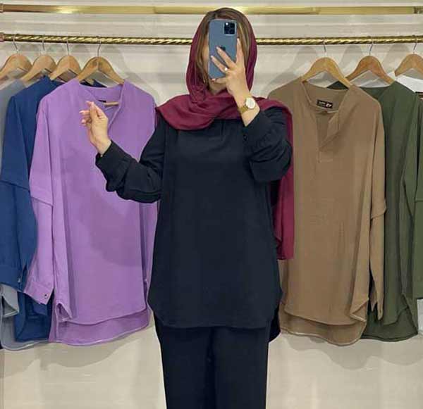 مدل مانتو ابروبادی مشکی جلو بسته + مجموعه ای از جدیدترین مدل های مانتو مشکی ابروبادی