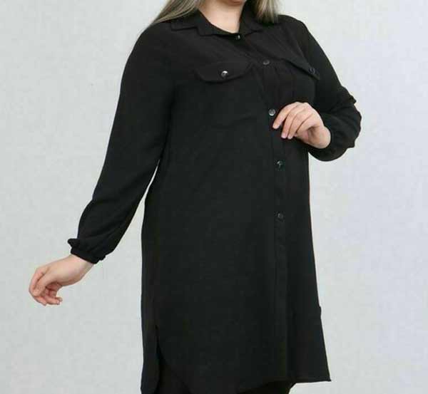مدل مانتو ابروبادی مشکی جلو بسته + مجموعه ای از جدیدترین مدل های مانتو مشکی ابروبادی