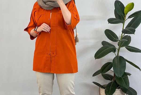 مدل مانتو ابروبادی دکمه دار + زیباترین و شیک ترین مدل های مانتو ابروبادی زنانه تابستانی