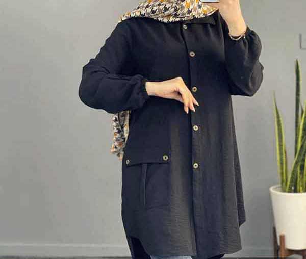 مدل مانتو ابروبادی دکمه دار + زیباترین و شیک ترین مدل های مانتو ابروبادی زنانه تابستانی
