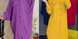 مدل مانتو ابروبادی دکمه دار + زیباترین و شیک ترین مدل های مانتو ابروبادی زنانه تابستانی