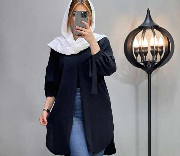 مدل مانتو ابروبادی مشکی + جدیدترین و بهترین مدل های مانتو ابروبادی مشکی برای عزاداری و ماه محرم