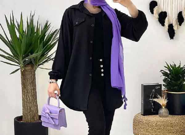 مدل مانتو ابروبادی مشکی جدید + شیک ترین و جدیدترین مدل های مانتو ابروبادی مشکی را اینجا ببینید